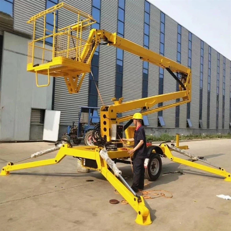 Articulated tow behind towable boom lift(2)