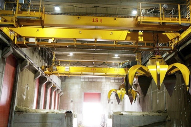 Double Beam Grab Overhead Crane